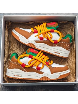 Sneakers, Low-top Burger Trendy Board Shoes