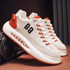 [sneakers] New Style Men'S and Women'S Casual Slip-On Shoes | Versatile Thick-Soled White Running Shoes, Height-Increasing Dad Style, Trendy Loafers, Sports and Skate Shoes, EVA Upper and Rubber Sole