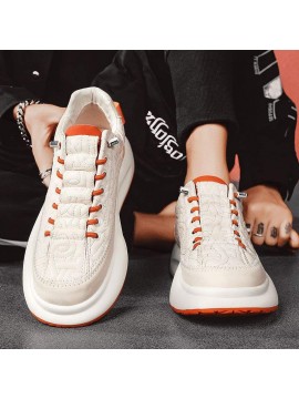 [sneakers] New Style Men'S and Women'S Casual Slip-On Shoes | Versatile Thick-Soled White Running Shoes, Height-Increasing Dad Style, Trendy Loafers, Sports and Skate Shoes, EVA Upper and Rubber Sole