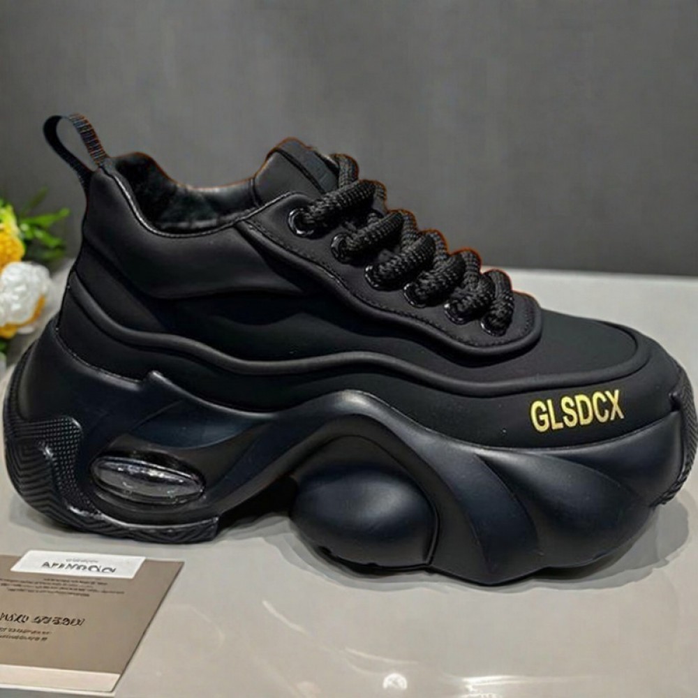 Men's Heavy-Sole Height Increase Sneakers - Upper & PVC Platform Sole, -Season Wearable Lift Shoes for Outdoor Sports, Casual Low-Top (-Season) - Instant Tall for Shorter Men