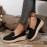 New Seasonal Classic Breathable And Comfortable Wedge-Heeled Slip-On Round-Toe Shoes (1.18-1.97inch)