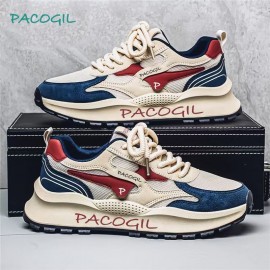 Men's Shoes and Sports Shoes Summer New Casual Forrest Gump Shoes with Flying Mesh, Versatile and Breathable Men's Dad Shoes