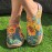 Women'S Sunflower Print Casual Sneakers - Vibrant Floral Design, Orange Base Color, Lightweight Fabric Upper, PU Sole, Comfortable All-Season Shoes for Casual Attire, Versatile Slipons|Casual Women'S Shoes|Comfortable Wear