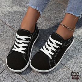 Women's Wide Width Barefoot Sneakers - Wide Toe Box, Black/White/Red/Blue Color Options | Minimalist T-Toe Design for All-Season Outdoor Sports, Tennis & Walking | Machine Washable Soft PVC & Cushioned Sole (No Heel Lift)