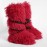 Women'S Fashionable Fluffy faux fur Over-the-Knee Snow Boots | Thick Sole Low Heel, Round Toe, Warm Winter Boots Suitable for Indoor/Outdoor Use, Casual and Semi-Formal Occasions, Polyurethane Upper and Inner, Rubber Sole