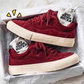 Men'S Retro Cloud Height-Increasing Sneakers - Breathable Mid-Top Casual Shoes with Arch Support, Cushioned PVC Insole & Striped Faux Cover Upper - Blue & Design for Outdoor, Daily Wear, Spring/Fall - Comfortable Round-Toe Lift Shoes for Men