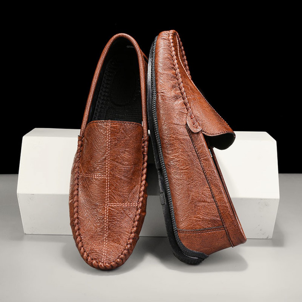 Men'S Gommino Casual Shoes | Summer New Low-Top Breathable Soft Bottom Driving Shoes, Upper, PVC Sole, Fabric Insole