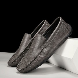 Men'S Gommino Casual Shoes | Summer New Low-Top Breathable Soft Bottom Driving Shoes, Upper, PVC Sole, Fabric Insole